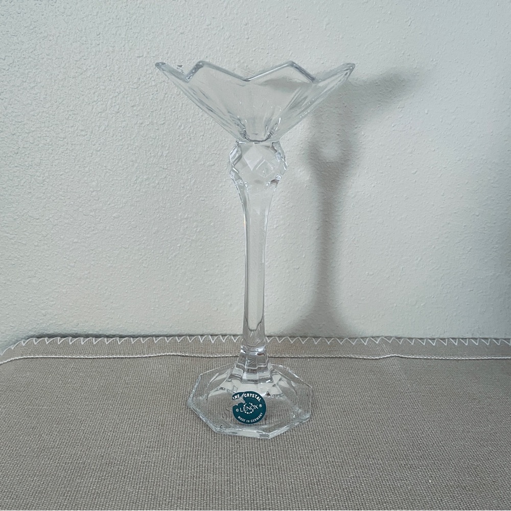 Lenox Crystal candleholder 8”